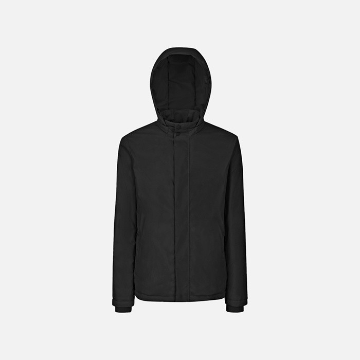 Short down jacket AURELIO MAN Black | GEOX