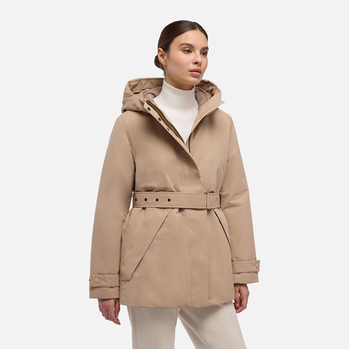 Long parka HOARA ABX WOMAN Natural | GEOX