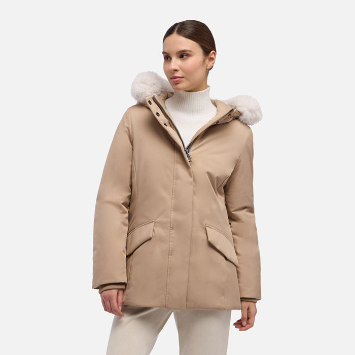 Long parka SPHERICA WOMAN Natural | GEOX