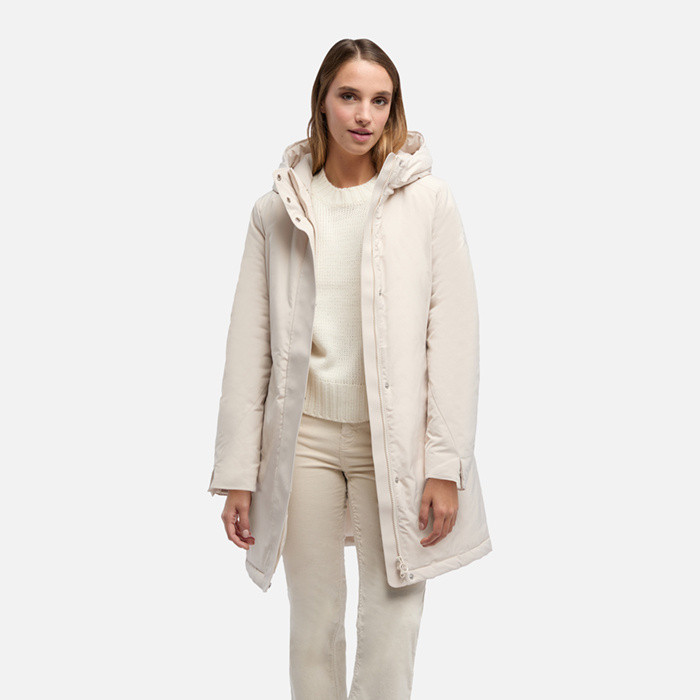 Long parka SPHERICA WOMAN Mid Moonbeam | GEOX