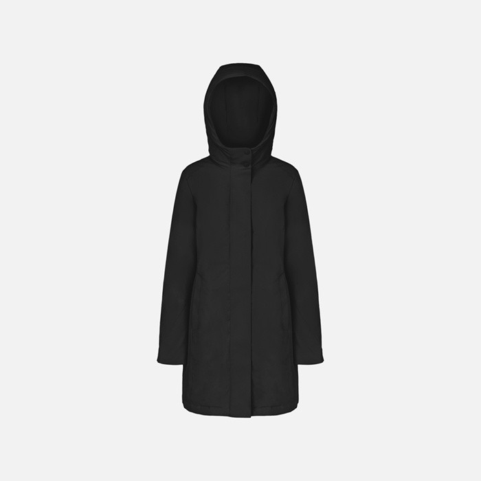 Long parka SPHERICA WOMAN Black | GEOX