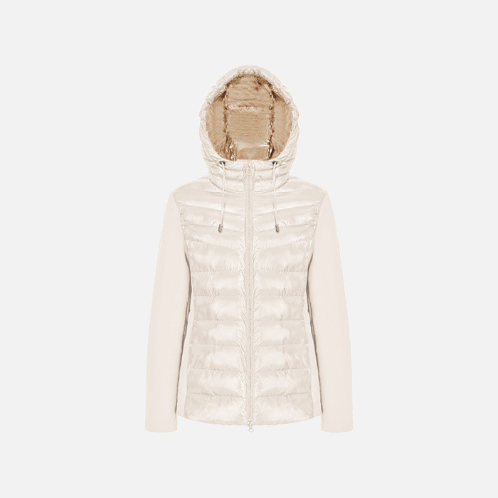 Quilted jacket SPHERICA WOMAN Mid Moonbeam/Mid moonbeam | GEOX