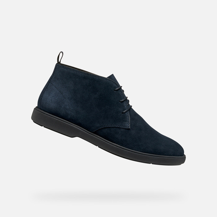 Suede ankle boots SPHERICA EC17 MAN Navy | GEOX