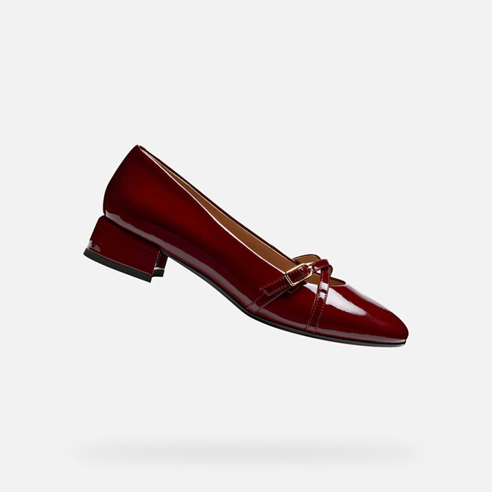 Low heel pumps FLORETIA WOMAN Bordeaux | GEOX