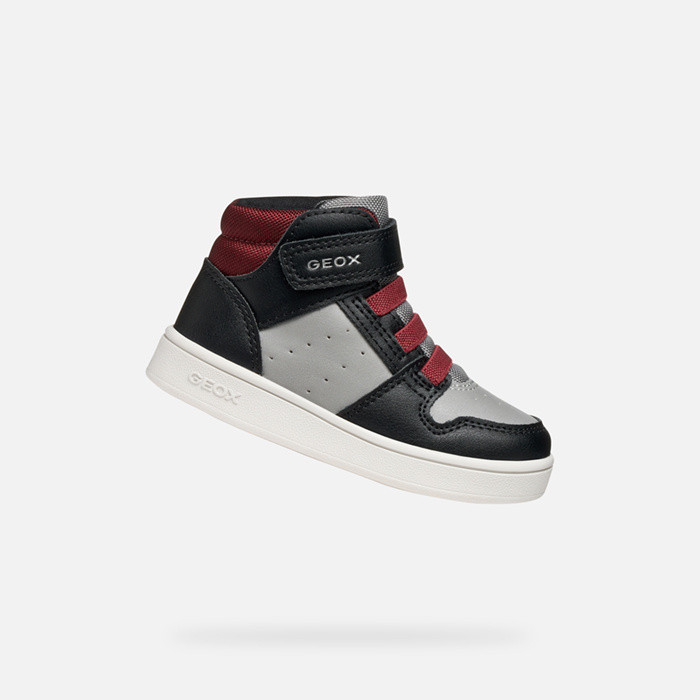 High top sneakers ECLYPER BABY Black/Bordeaux | GEOX
