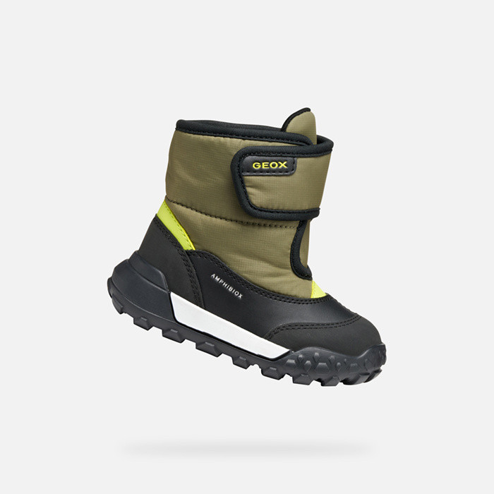 Winter boots TREKKYUP ABX BABY Mimetic/Lime | GEOX