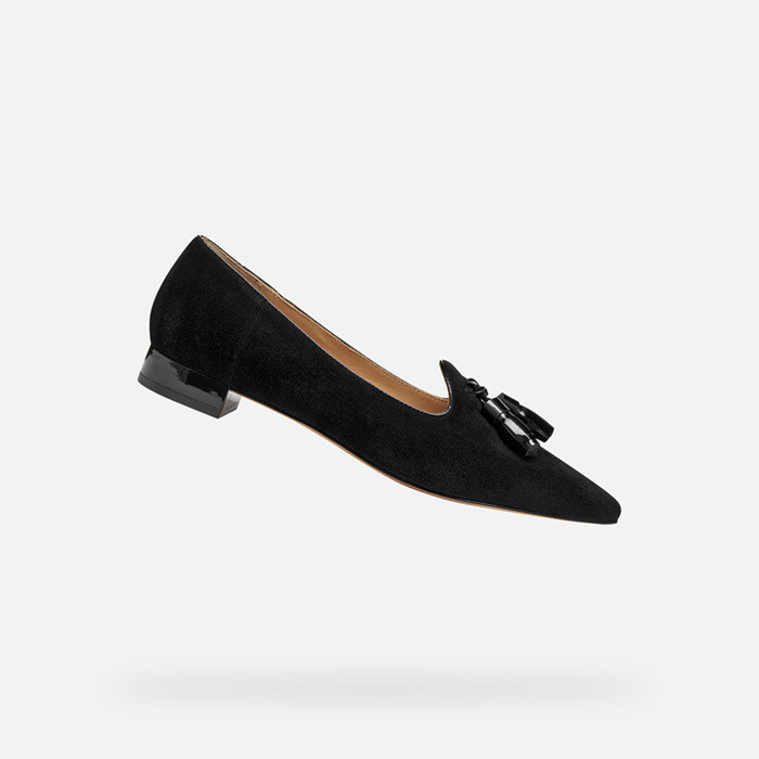 Pointed toe ballet flats GISELDA15 WOMAN Black | GEOX