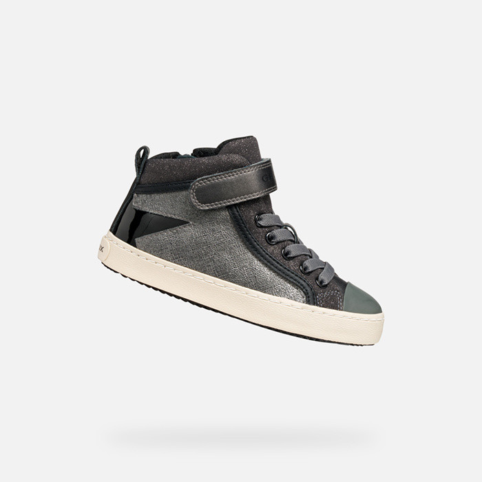 High top sneakers KALISPERA GIRL Graphite/Black | GEOX