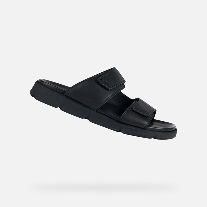 Slides shoes XAND 2S MAN Black | GEOX