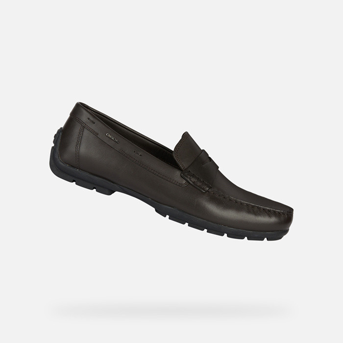 Leather loafers MONER W 2FIT MAN Coffee | GEOX