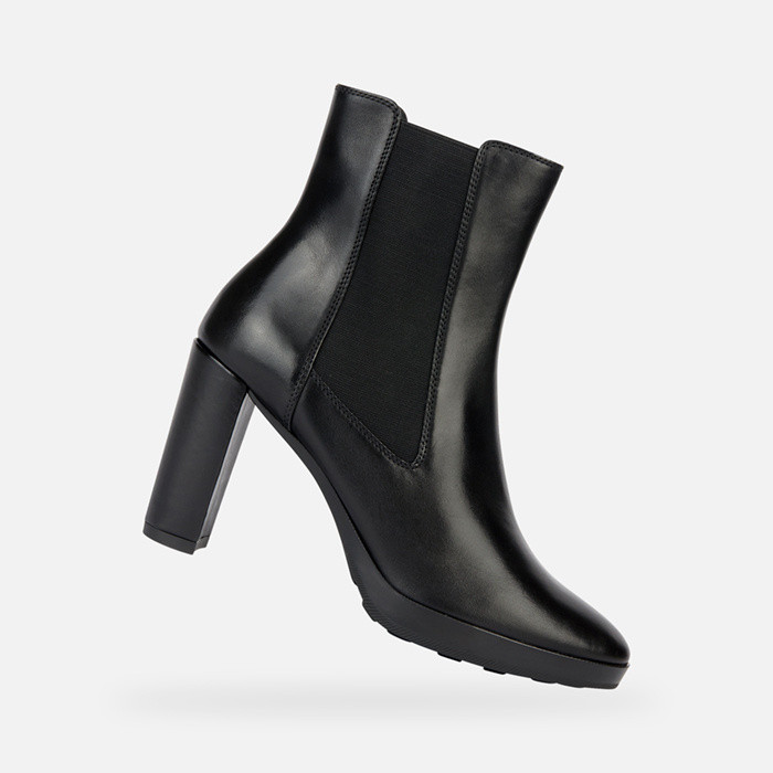 High-heel ankle boots WALK PLEASURE 85 WOMAN Black | GEOX