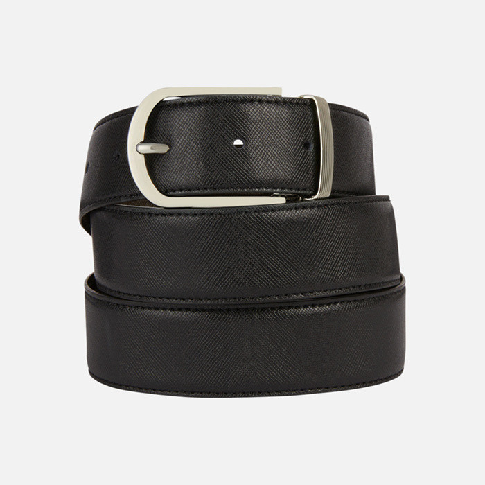 belt BELT MAN Black/Dark coffee | GEOX