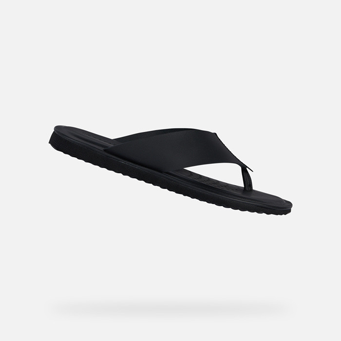 Thong sandals ERICE MAN Black | GEOX