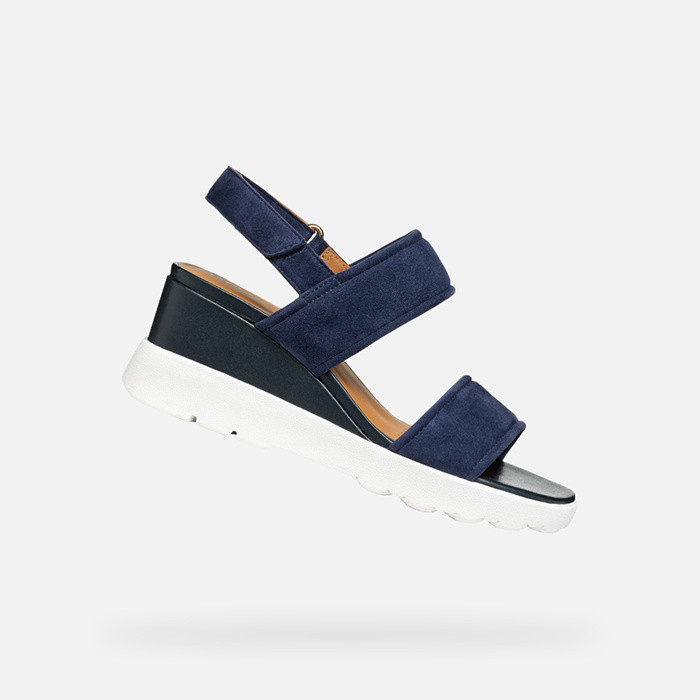 wedge sandals SPHERICA EC6 WOMAN Navy | GEOX