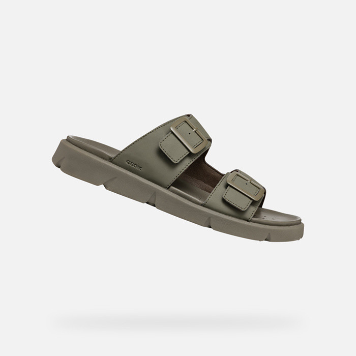 slides shoes XAND 2S MAN Light Olive Green | GEOX