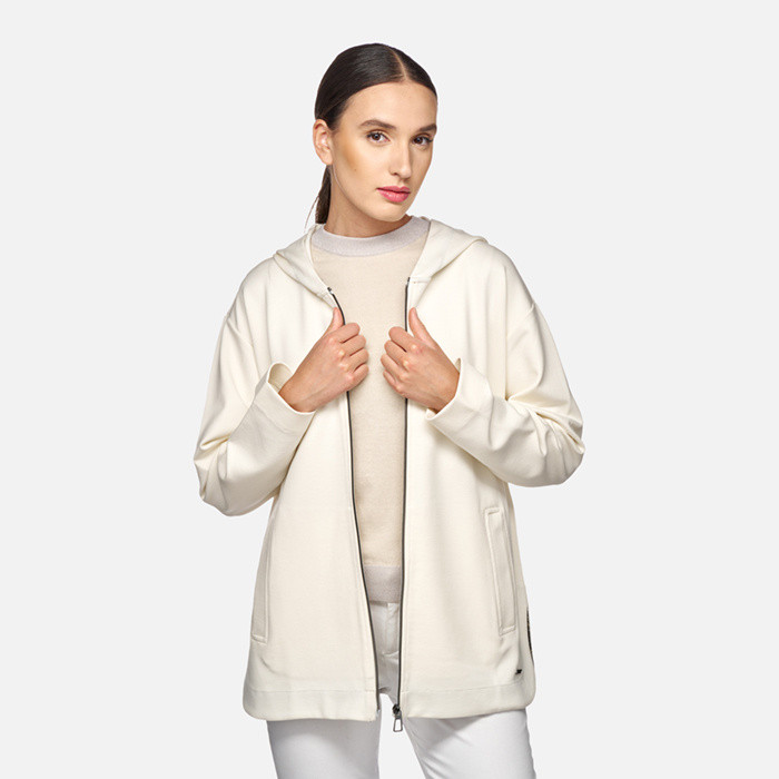 Hoodie SWEATER WOMAN Moonlight sand | GEOX