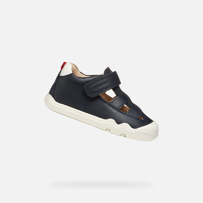 Barefoot STEPPIEUP BABY Navy/White | GEOX