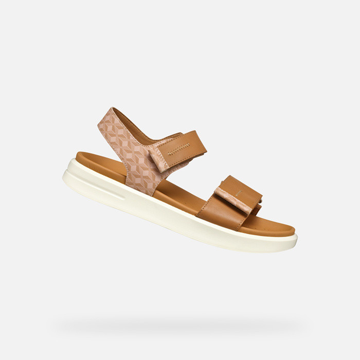 Sandals with straps XAND 2S WOMAN Camel/Rose | GEOX